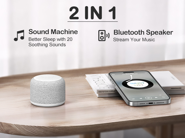 2 in 1 Mini Sound Machine & Speaker