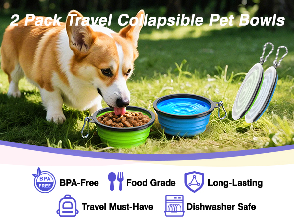 collapsible dog bowls