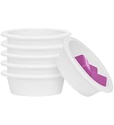 ASAWASA 6 Pcs Reusable Silicone Wax Melt Warmer Liners, Leakproof, No Mess, No Scrape, Non-Toxic,...