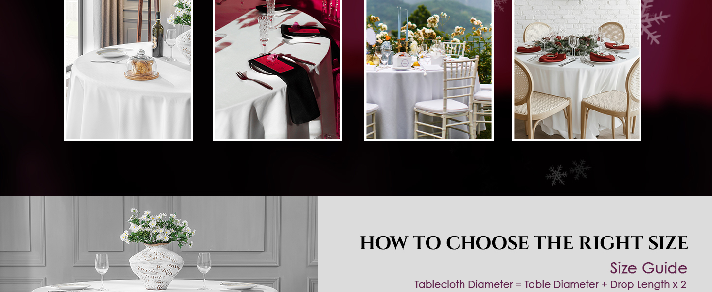 uses of VidaFete round tablecloth