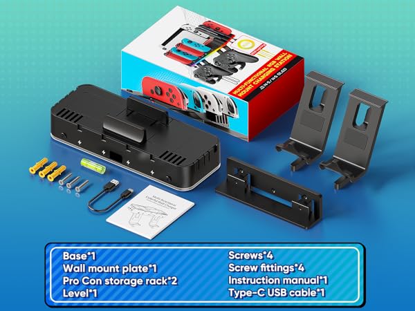 nintendo switch wall mount kit
