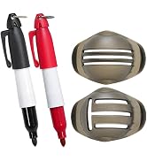 2Pcs Red and Black Golf Ball Line Marker Ball Line Drawing Marker Line Template Liner Drawing Mar...