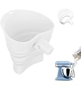 Casbomy Flour Funnel for KitchenAid Standing Mixer, Mess-Free Flour Funnel for Kitchen Aid Mixer,...