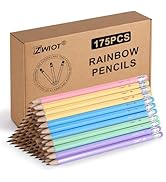 ZWlOT Wood-Cased Pencils, Pre Sharpened Pencils, 175 Count #2 HB Pencil with Eraser Bulk, School ...