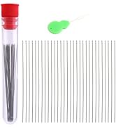 Beading Needles Set 30 Pcs Long Straight Beading Needles Size 10 Embroidery Needles 0.45 * 55 mm ...