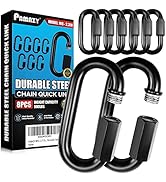 PAMAZY 8PCS 2.3” Chain Quick Links, High Strength, Anti-Rust, Heavy Duty Chain Connector, Carabin...