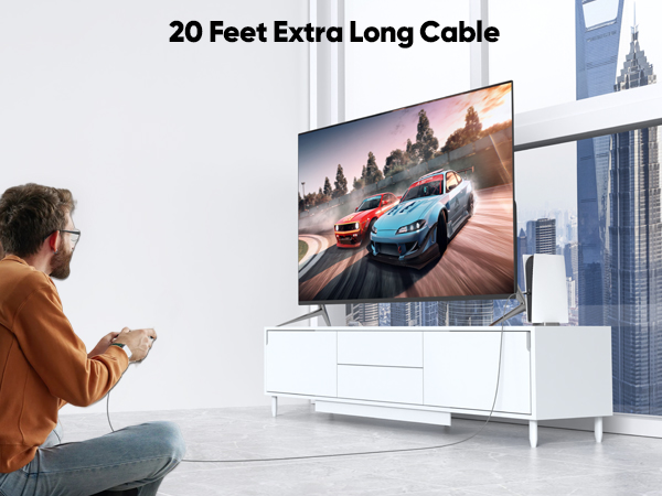 usb c data transfer cable 20ft