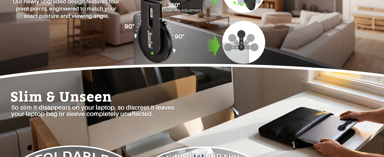 Magnetic Laptop Phone Mount