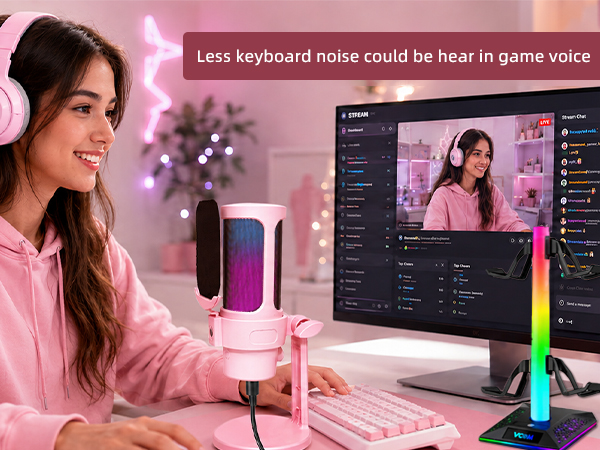 Gaming Microphone Pink