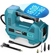 DIYtoolifz 160PSI Cordless Tire Inflator Compatible with Makita 18V Air Compressor, Portable Air ...