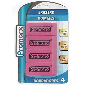 promarx pink eraser school work
