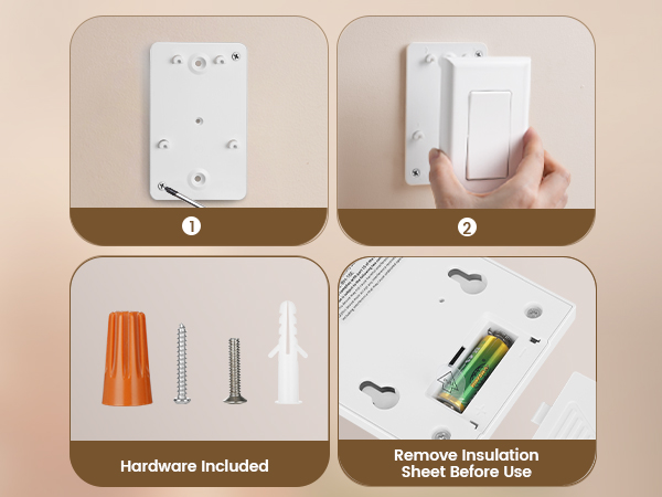 wireless light switch and receiver kit
