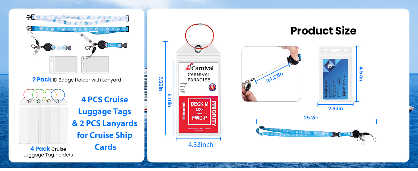 msc cruise luggage tag
