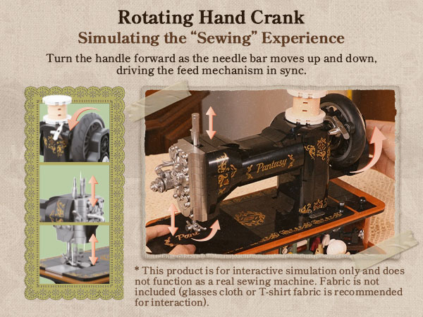 Vintage Hand Crank Sewing Building set