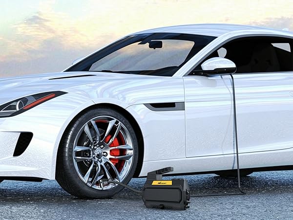 Nilight portable tire inflator with digital pressure gauge