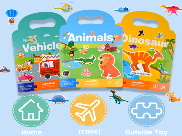 Reusable Sticker Book for Toddlers