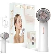 Electric Facial Cleansing Brush with Silicone and Bristle Brushheads,Gentle Electric Face Scrubbe...