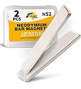 Neodymium Bar Magnets - Rare Earth Magnets Super Strong - N52 Grade (Ndfeb) - 2 Block Magnets in Box