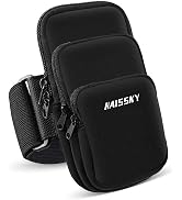 3 Pockets Running Phone Armband Holder for iPhone 15 14 Pro Max 13 Plus 12 11 XS XR X 8 7 Galaxy ...