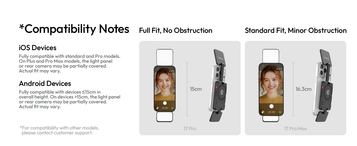 GL01 Magnetic Selfie Light LED Dual Fill for MagSafe iPhone