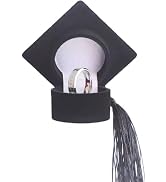 ydzqdxzz 1 Pc Black Classic Graduation Ring Box - Graduation Cap Black Ring Box,Ring Storage