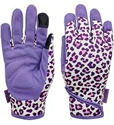 MSUPSAV Multi-purpose Gardening Gloves,Spandex Garden Gloves for Women,Synthetic Leather Work Glo...