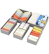 DIMJ Drawer Organizer Clothes - 6 Pack Baby Dresser Organizer for Nursery, Fabric Baby Clothes Or...