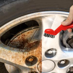 Easily remove rust from wheel hubs covered in rust