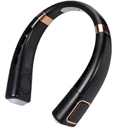 QYKCGQ Portable Neck Fan, Hands-Free Bladeless Fan, 5 Speeds, 4000 mAh Battery Powered Wearable P...