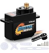 for AXIAL SCX24 Servo, Miuzei 12g Servo Motor Metal Gear Digital RC Steering with Horn Arm SCX24 ...