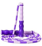 Jump Rope for Kids, Beaded Jumping Rope for 8-12, 9Ft Adjustable Skipping Rope with Soft Beaded, ...