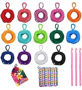 Anglecai 336 Pieces Loom Potholder Loops, 14 Colors Weaving Loom Kit for Potholders Weaving Loom ...