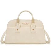 Montana West Structured Satchel Bag for Women, Top Handle Crossbody Purse | Hand-wrapped Top Hand...