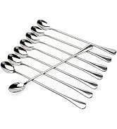 9-inch Long-handled ice tea spoon, cocktail stir spoons, stainless steel coffee spoons, ice cream...