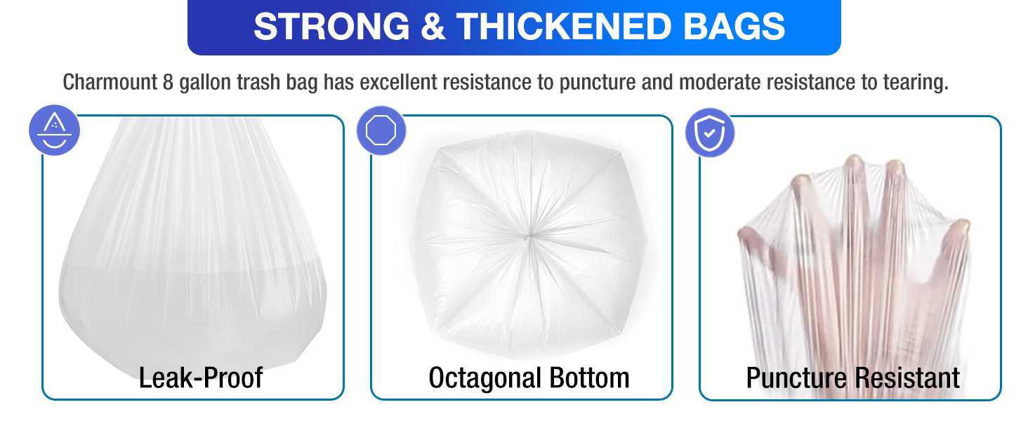 garbage bags 8 gallon