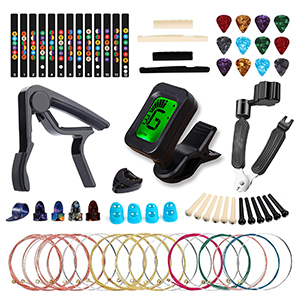 60PCS Acoustic Guitar Accessories Kit