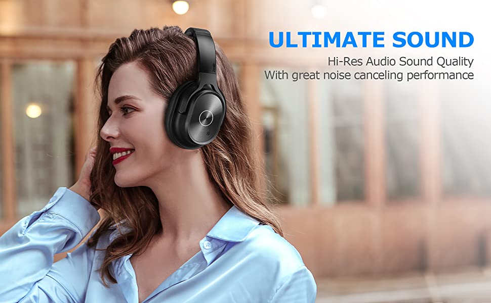 zihnic ANC 919 Black Bluetooth headphone