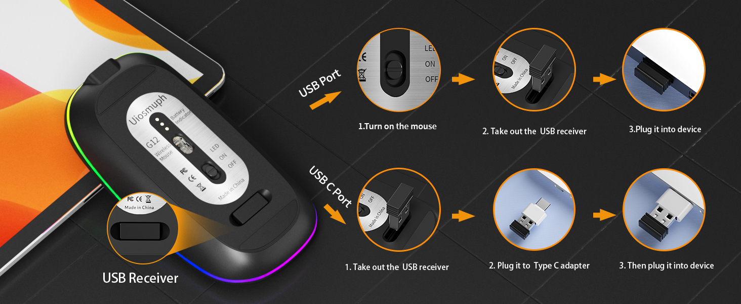 led wireless mouse