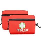 2 Pack Mini First Aid Pouch Empty (Bag Only), First Aid Kit prepared at Home, Office, Vehicle, Sm...