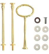 Happy Will 3 Tier 14" Heavy Metal Cake Stand Holder Fruit Plate Stand Fitting Hardware Rod with S...