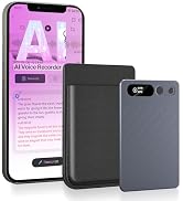 AI Voice Recorder w/Case — 64GB Memory, App Control, GKP9 Recorder Transcribe & Summarize w/AI, 1...