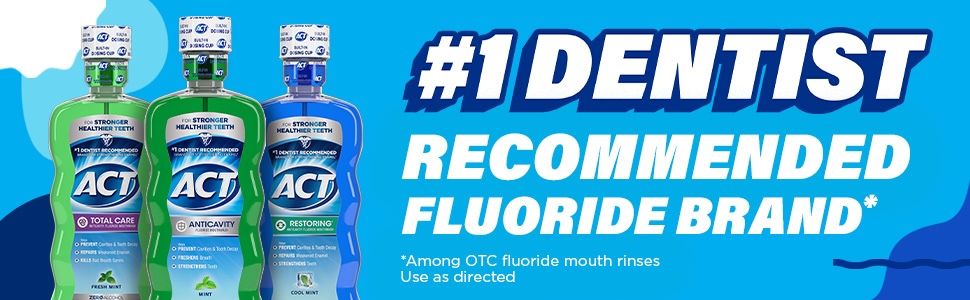 Oral care products with fluoride