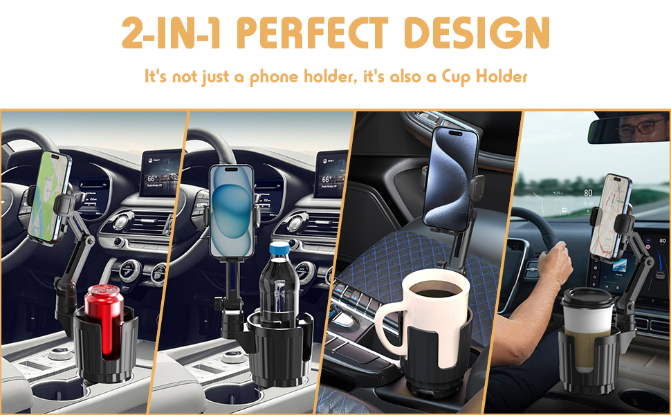 cupholder car phone holder