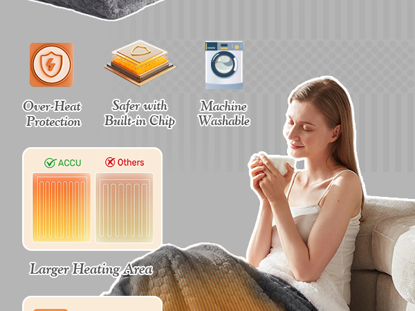 tufted heated blanket