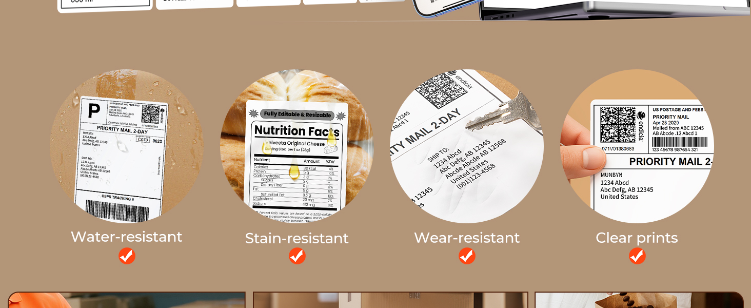 thermal shipping labels