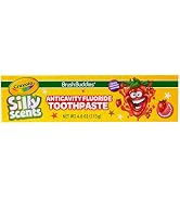 Brush Buddies Crayola Silly Scents Flavored Kids Toothpaste with Fluoride, Anticavity Toothpaste,...