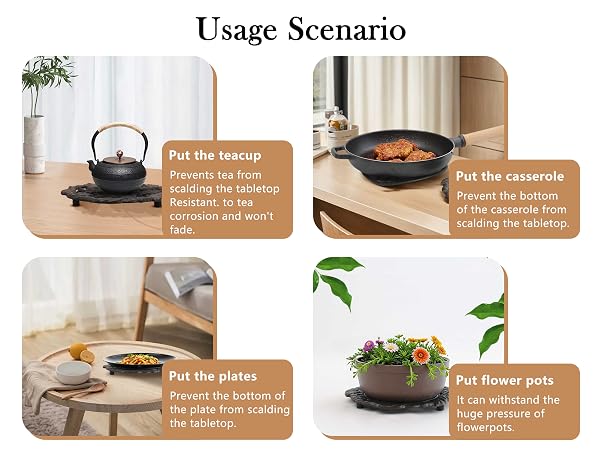 trivets for hot dishes metal