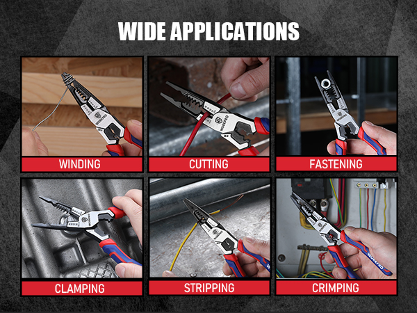 heavy duty needle nose pliers all in one tools long nose pliers with wire cutter