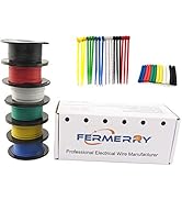 16 Gauge Wire Silicone Stranded Wire Tinned Copper Wire 25Ft Each 6 Colors Flexible Electrical Wi...