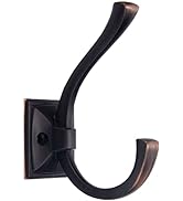 TUNNY 5 Pack Antique Design Wall Hanging Coat Hook - Oil-Rubbed Bronze Coat Hook Towel Hook Suita...